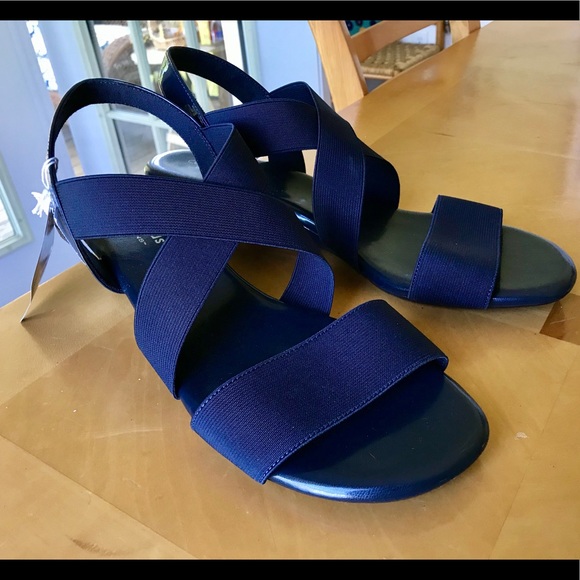 Comfort Plus By Predictions Shoes Navy Blue Sandals Comfort Plus